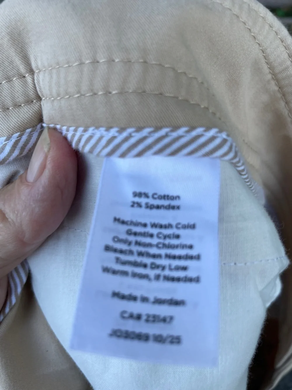 talbots wide ankle heritage khaki pants